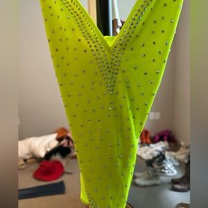 Neon Rhinestone Bodysuit